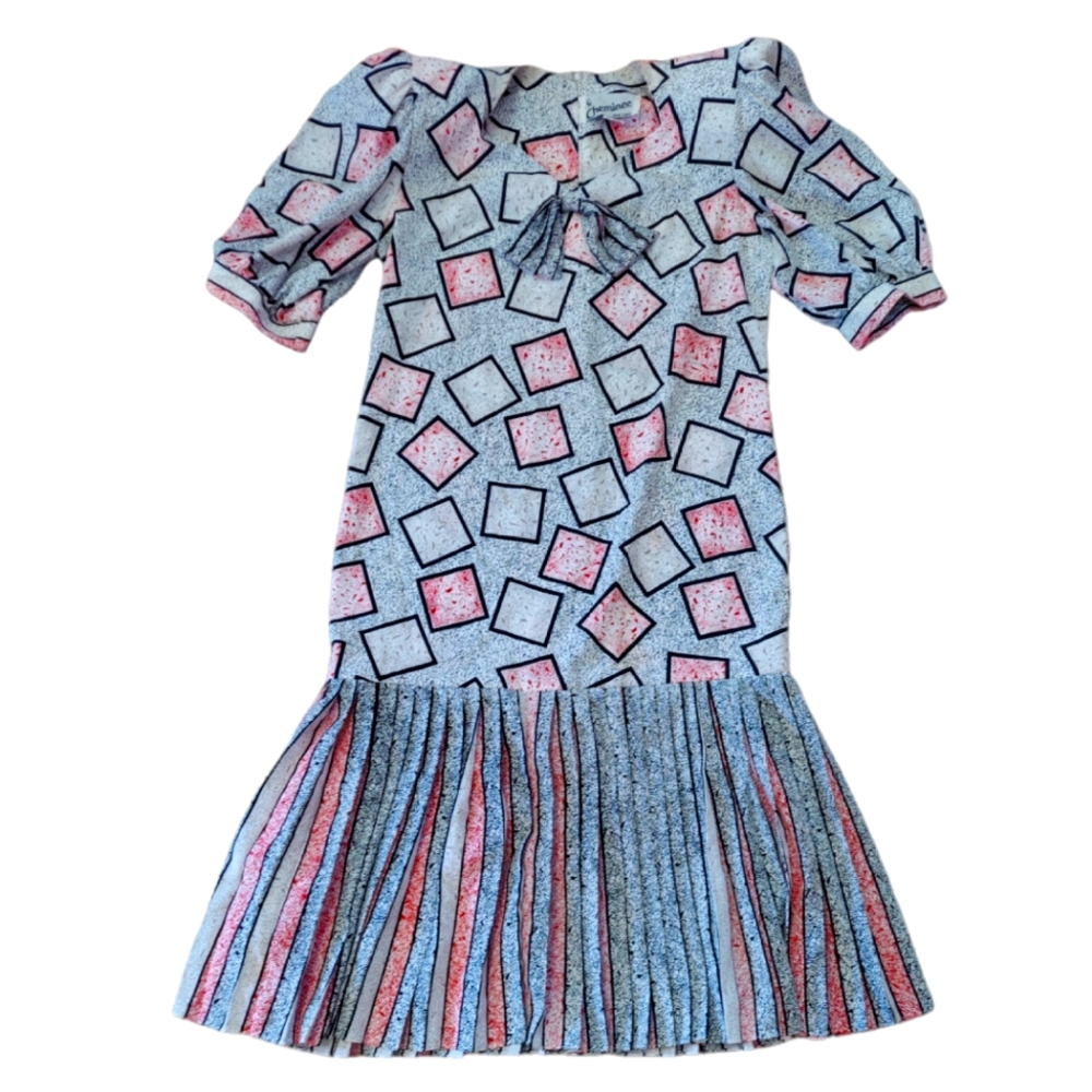 Cheminee New York 80s dress geometric sz 7